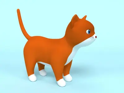 Cat Cartoon 3D model