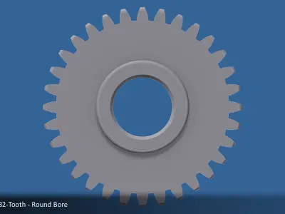 32-Tooth Spur Gear 03 3D print model
