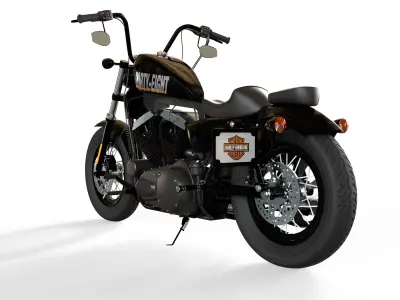 Harley Davidson Forty Eight  Low-poly 3D model