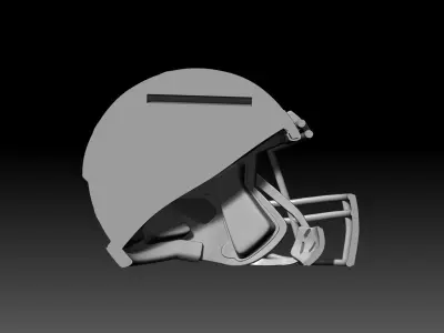 Half NFL Helmet wall decor Riddell speed 3D print model