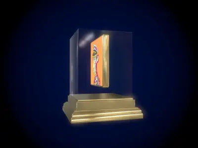 Mutant Ape 12 Gold Club Low-poly 3D model