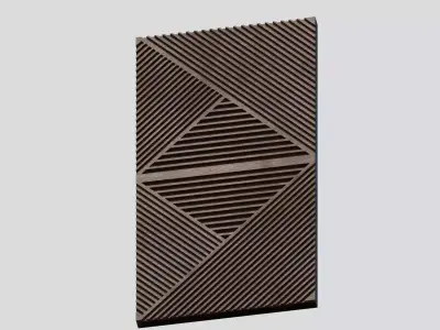 panel for CNC wood carving 3D model buy