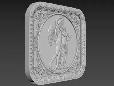 Bas-Relief Angels 3D model