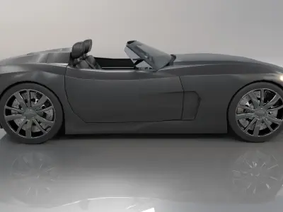 Zethus Roadster Low Poly 3D model