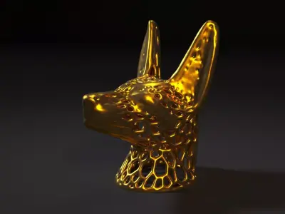 Anubis Voronoi 3D print model