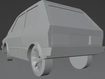 Yugo car Free 3D model