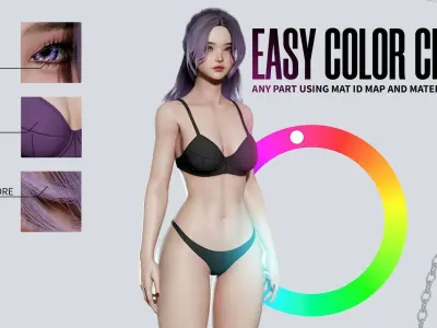 K-POP SERIES Sun - Game Ready Low-poly 3D model