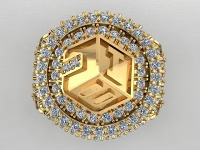 royal ring 3D print model