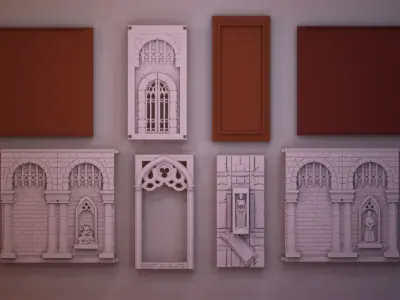 Crypt Booknook 3D print model