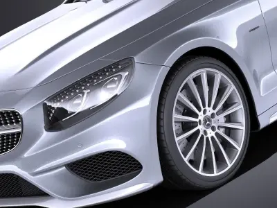 Mercedes-Benz S-Class Coupe 2017 VRAY 3D model