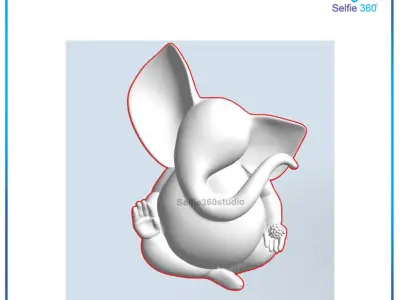 Ganesha Idol 3D Printable model 10 3D print model