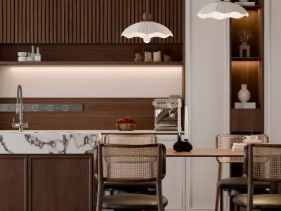 Medieval-style living room 3D model