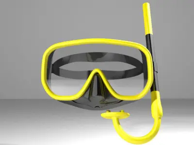 Scuba Diver Mask Type 1 3D model