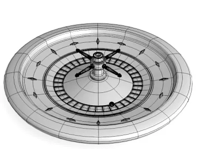 Roulette Wheel 3D model