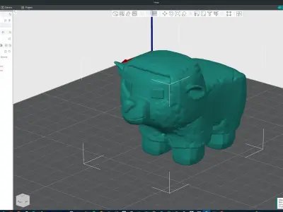 Minecraft-Inspired Stylized Sheep 3D print model