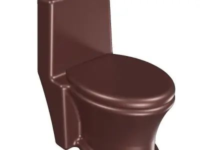 Elegant Sanitary Ware Low-poly 3D model