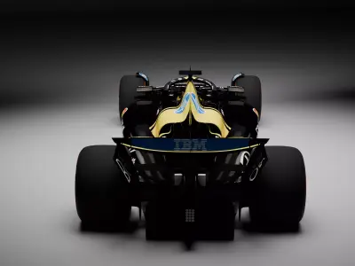 Formula 1 Ferrari S25  Fully Rigged Yellow Black Livery 3D model