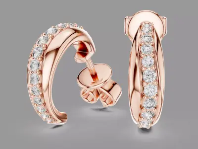 Diamond Hoops  3D print model