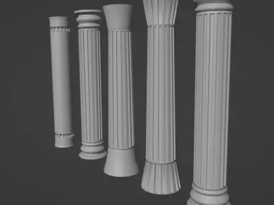 column Free 3D model