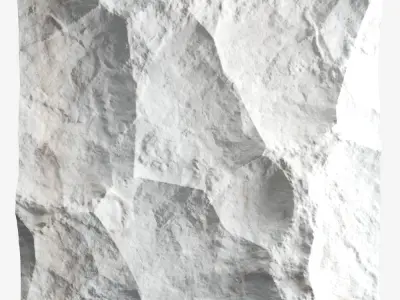 416-RockPanel piece of rock on wall 3D model