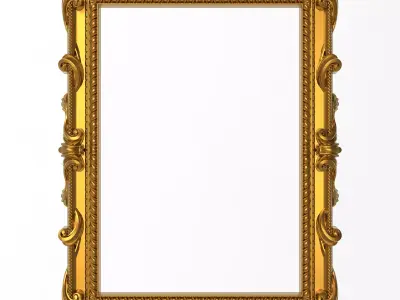 Carved Picture Frame 3D model