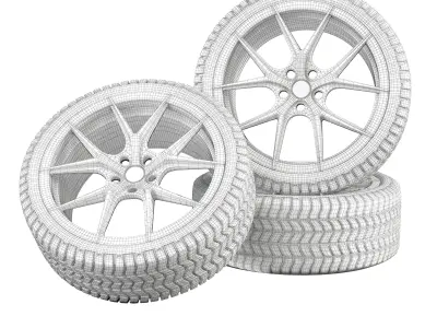 RimCar tyres for suzuki nissan altima 3D model