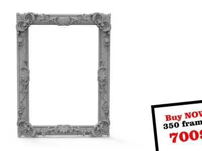 Frame 1 ornate 3D print model
