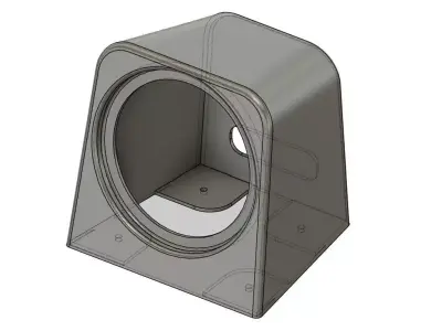 5 Inch speaker pod box DRIFT DRAG STREET flat surface mounted  3D print model