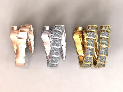 Snake Viper Ring  3D print model