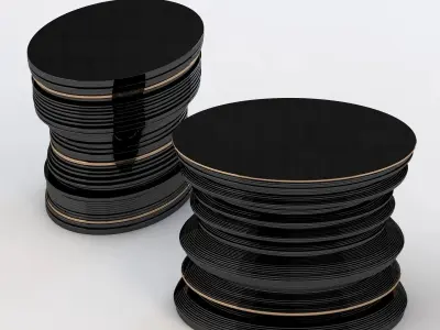 Hudson Mille Occasional Dubble Table 3D model