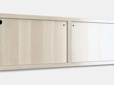 BESTA Shelf unit with doors 7 Low-poly 3D model