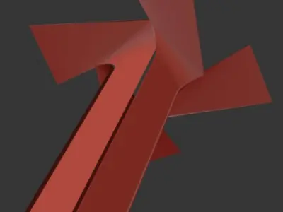 column design - curved 4 sided  Free 3D model