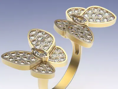 Ring Flying Beauties 3D print model