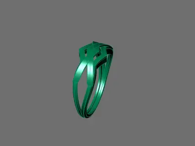 Women Ring Plain Ring Ready STL 3DM Models Womens Rings 3D print model 11