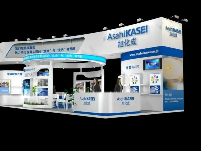 Exhibition Hall - Area - 15X6-3DMAX2009-031 3D model