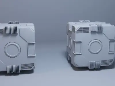 sci fi box Free 3D model get