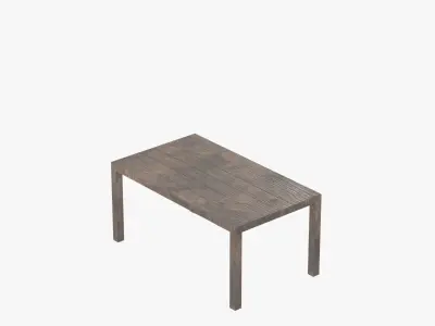 Umbrella Table Patio Pillow Chair id 1 Low-poly 3D model