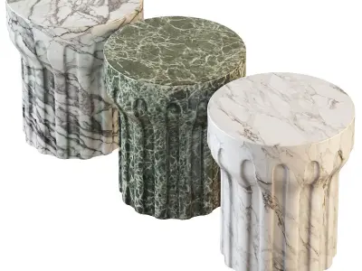 Dark Gray Donegal End Table 3D model