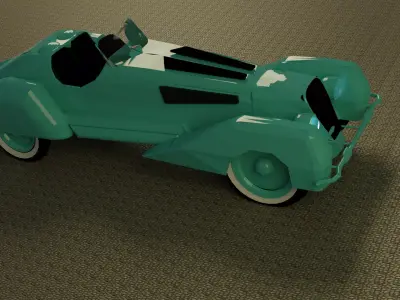 Alfa-Romeo 8c 2900b roadster Low-poly 3D model