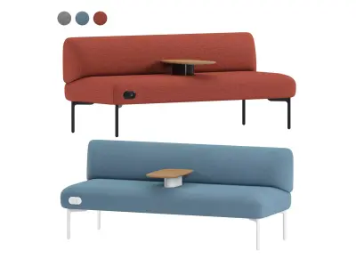 Haworth Cabana Two Seat Sofa S9CB-0 3D model