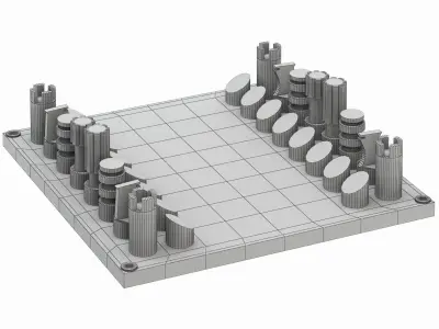 Michael Dumas chess 3D model