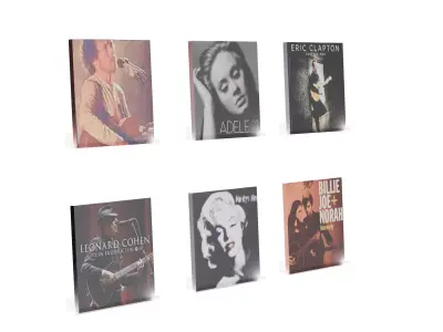 Clear Vinyl Record Shelf Wall Mount 3D model