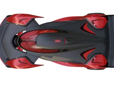 The McLaren Solus GT Low-poly 3D model