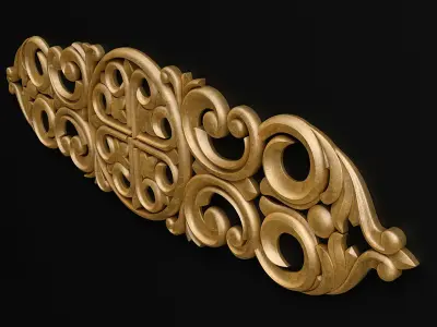 Carved decor 3D model 22
