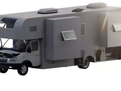 Detailed Generic MotorHome 3D model