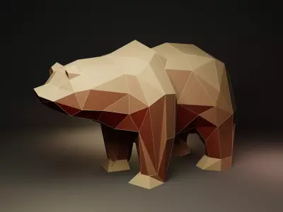 Polygon Spirit Animals  Low Poly Pack Low-poly 3D model