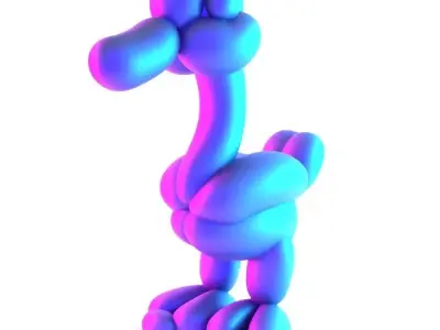 Duck Balloon Decoration Props Second Life toy 3D print model