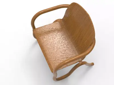 Puhha Armchair Low-poly 3D model