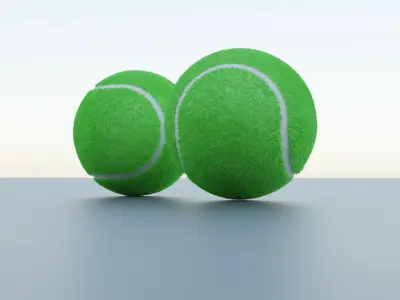Tennis Ball 3D model 14