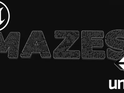 mazes letter Low-poly 3D model